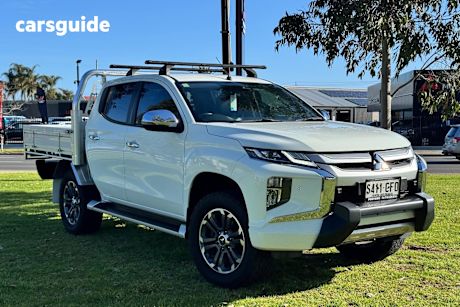 White 2019 Mitsubishi Triton Ute Tray GLS PREMIUM 4X4