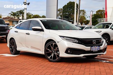 White 2020 Honda Civic Sedan RS F