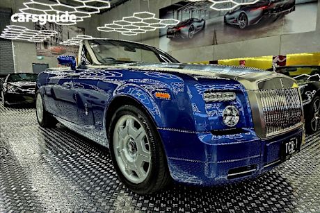 Blue 2008 Rolls-Royce Phantom Convertible DROPHEAD R