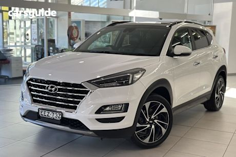 White 2019 Hyundai Tucson Wagon Highlander (Awd)