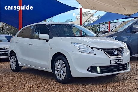 White 2018 Suzuki Baleno Hatch GL F