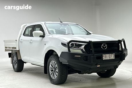 White 2022 Mazda BT-50 Ute Tray XT 4X4