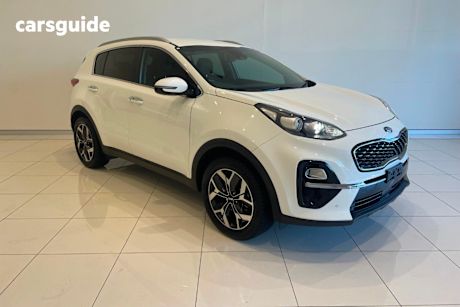 White 2020 Kia Sportage SUV SX+ F