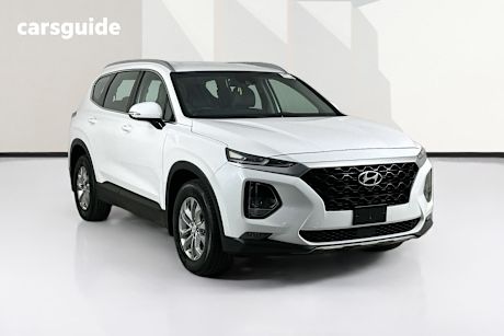 White 2021 Hyundai Santa FE Wagon Active Crdi (Awd)