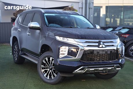 Blue 2021 Mitsubishi Pajero Sport Wagon Exceed (4X4) 7 Seat