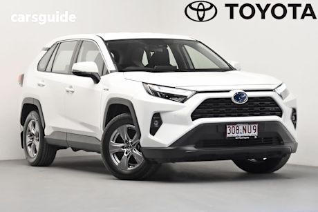 White 2024 Toyota RAV4 Wagon Gx (2Wd) Hybrid