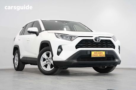 White 2019 Toyota RAV4 SUV GX F
