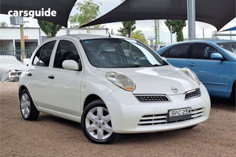White 2010 Nissan Micra Hatchback