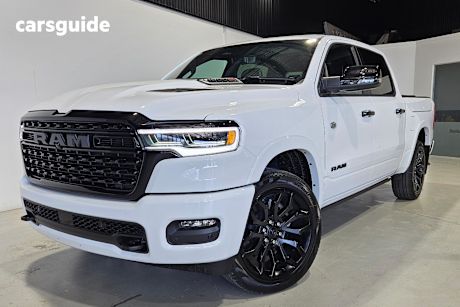 White 2024 Ram 1500 Crew Cab Utility Limited Rambox Ho Hurricane