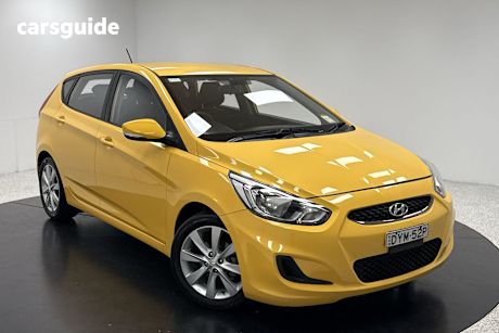 Yellow 2018 Hyundai Accent Hatch SPORT F