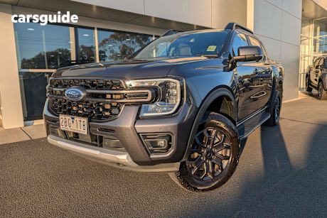 Grey 2024 Ford Ranger Ute Tray WILDTRAK 4X4