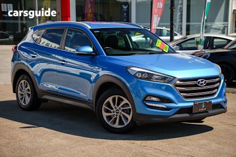 Blue 2015 Hyundai Tucson Wagon Elite (Fwd)