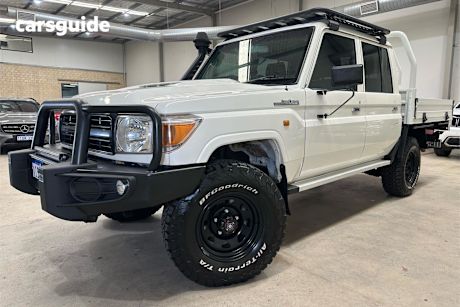 White 2019 Toyota Landcruiser Ute Tray WORKMATE 4X4