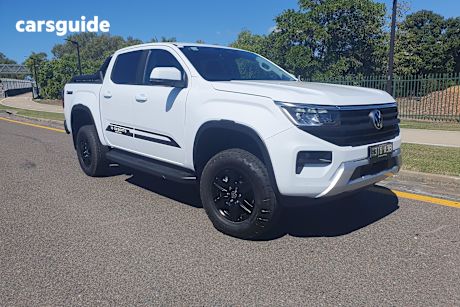 White 2025 Volkswagen Amarok Dual Cab Utility 10-Deserts Edt Tdi500 4Motion
