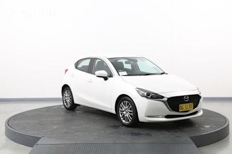 White 2023 Mazda 2 Hatchback G15 Evolve