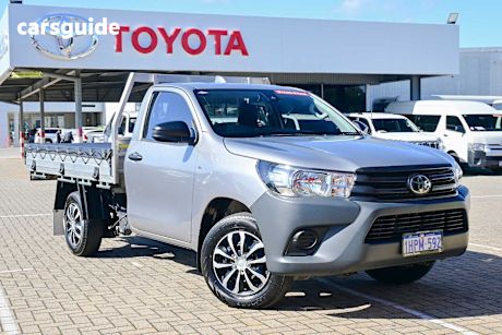 Silver 2022 Toyota Hilux Ute Tray WORKMATE R