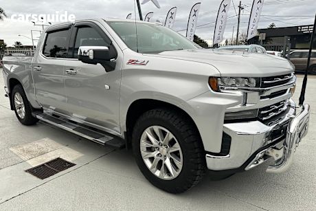 Silver 2022 Chevrolet Silverado Crew Cab Utility 1500 Ltz Premium Tech Pack