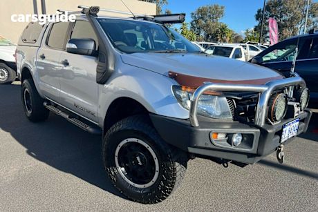 Silver 2014 Ford Ranger Crew Cab Utility Wildtrak 3.2 (4X4)