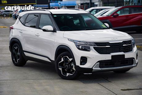 White 2025 Kia Seltos Wagon Sport+ (Fwd)