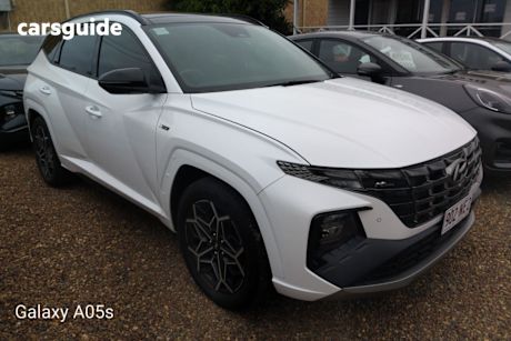 White 2023 Hyundai Tucson Wagon Highlander (Awd)