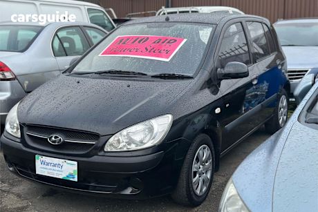 Black 2007 Hyundai Getz Hatchback Sx