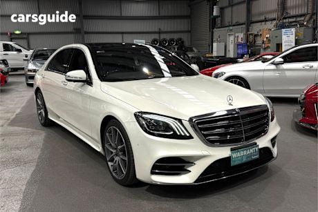 White 2018 Mercedes-Benz S-Class Sedan S450