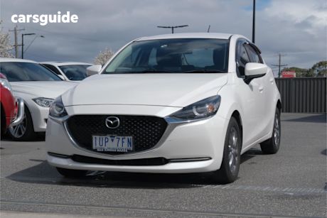 White 2021 Mazda Mazda2 Hatch G15 PURE F