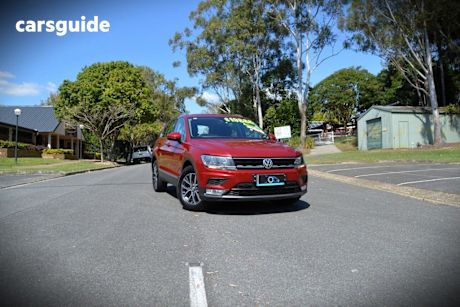 Red 2016 Volkswagen Tiguan SUV 110TDI COMFORTLINE 4WD