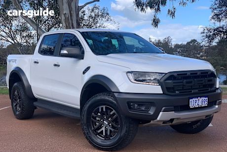 White 2021 Ford Ranger Ute Tray RAPTOR 4X4