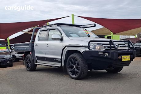 Silver 2017 Volkswagen Amarok Dual Cab Utility V6 Tdi 550 Sportline