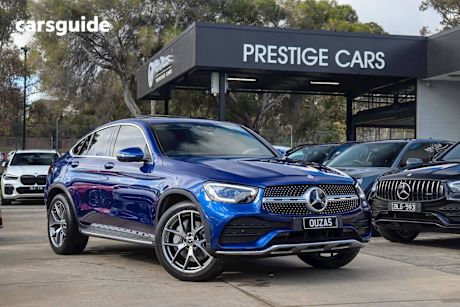 Blue 2020 Mercedes-Benz GLC300 Coupe 4Matic