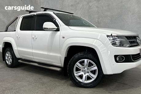 White 2013 Volkswagen Amarok Ute Tray TDI400 HIGHLINE 4X4