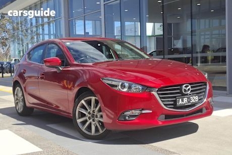 Red 2016 Mazda Mazda3 Hatch SP25 F