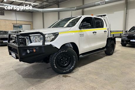 White 2019 Toyota Hilux Ute Tray SR
