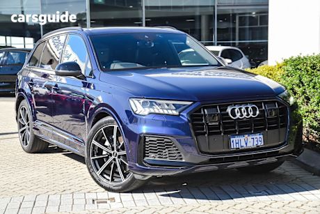 Blue 2021 Audi Q7 SUV 55 TFSI S LINE 4WD