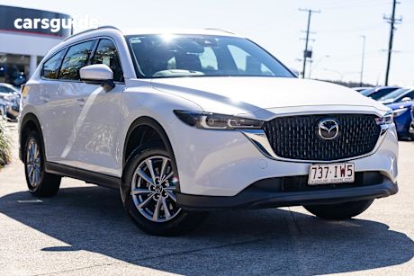 White 2023 Mazda CX-8 SUV G25 SPORT F