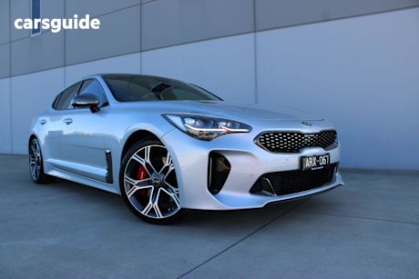 Silver 2018 Kia Stinger Sedan Gt (Black Leather)
