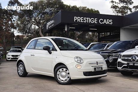 White 2013 Fiat 500 Hatch POP F