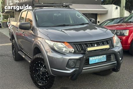 Grey 2016 Mitsubishi Triton Ute Tray GLX+ 4X4