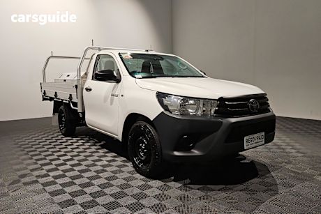 White 2020 Toyota Hilux Cab Chassis Workmate