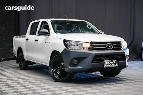 White 2021 Toyota Hilux Double Cab Pick Up Workmate