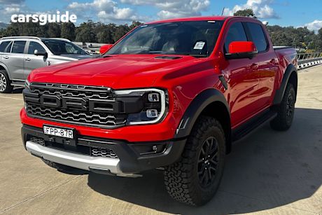 Orange 2025 Ford Ranger Ute Tray RAPTOR 4X4