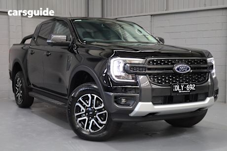 Black 2025 Ford Ranger Ute Tray SPORT 4X4