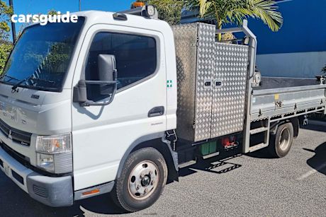 White 2016 Fuso Canter Ute Tray 615 4X2