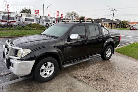 Black 2008 Nissan Navara Ute Tray ST-X 4X4
