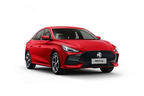 Red 2025 MG MG5 Sedan ESSENCE F