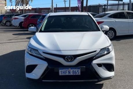 White 2020 Toyota Camry Sedan SX