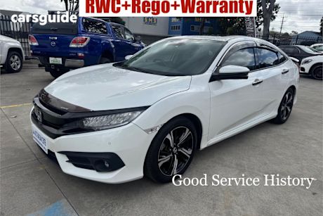 White 2017 Honda Civic Sedan Rs