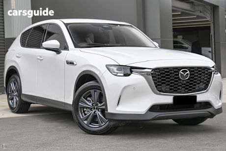 White 2024 Mazda CX-60 Wagon D50E Evolve Hybrid