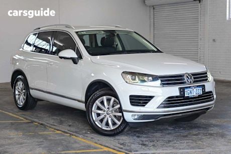 White 2015 Volkswagen Touareg SUV 150 TDI 7P MY15